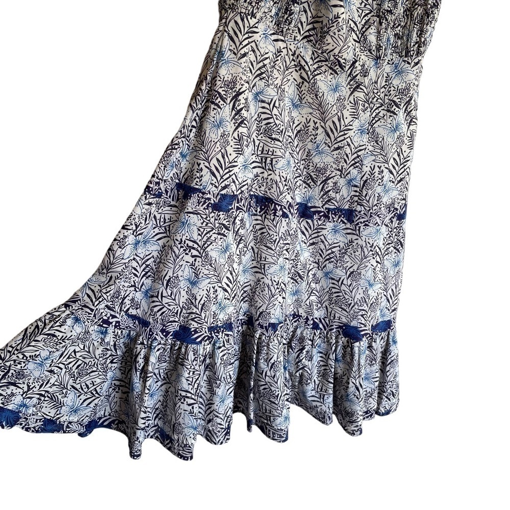 Karen Millen Tiered Halter Dress Butterflies and Foliage‎ Pattern Size 4 - Picture 5 of 12